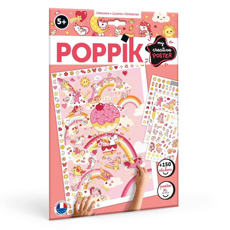 Poster Créatif Stickers - Licornes (+5 ans)